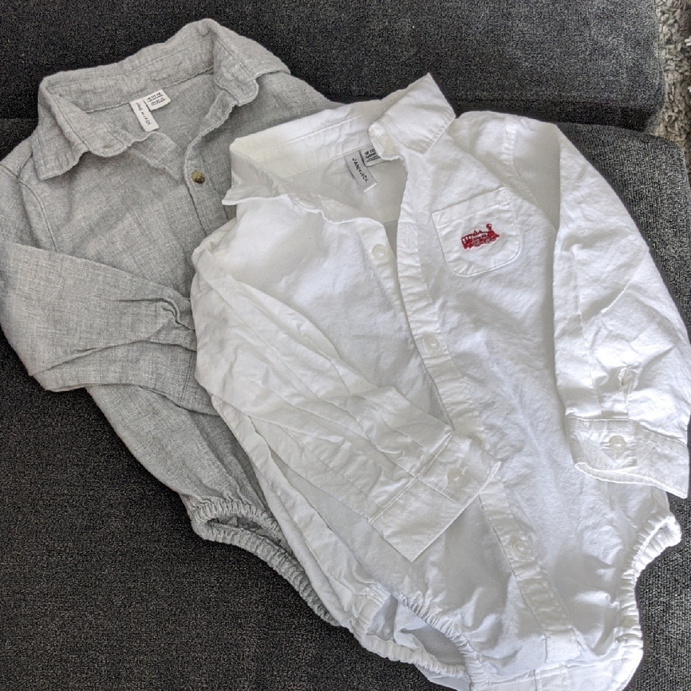 Janie and Jack Heather Gray Baby Bodysuit